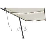  Avtomatska tenda LED + senzor 500x300 cm krem, (20728883) Cene