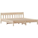  Okvir kreveta bez madraca 200 x 200 cm od masivne borovine | shoptok.hr