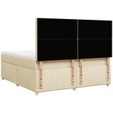  Krevet s oprugama i madracem krem 180x200 cm od tkanine | shoptok.hr