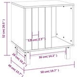  Kućica za pse 50 x 40 x 52 cm od masivne borovine | shoptok.hr