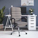  Masažni uredski naslonjač od tkanine smeđesivi | shoptok.hr
