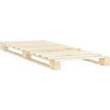 Maison Chic Posteljni okvir - Enojna postelja - Postelja za odrasle iz palet trdna borovina 100x200 cm, (21693644) | Shoptok.si