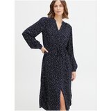 Fransa Dark blue polka dot shirt dress - Ladies Cijene