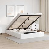Maison Chic Otomanski Posteljni okvir - Dvoposteljna postelja - Zakonska postelja brez vzmetnice bel 140x200 cm-J448, (21766597) | Shoptok.si