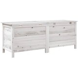  Vrtna kutija za pohranu bijela 150x50x56,5 cm masivna jelovina | shoptok.hr