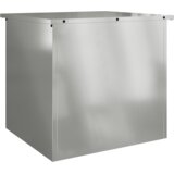 vidaXL Vanjska kutija za skladištenje - 55x50,5x50 cm od pocinčanog čelika | shoptok.hr