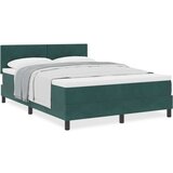  Box Spring Postelja z Blazino Temno Zeleno 140x200 cm Žamet, (22051672) | Shoptok.si
