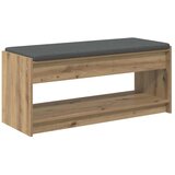  Klupa za cipele s jastučićem Hrast artisan 103 x 38 x 45 cm - 103 x 38 x 45 cm | shoptok.hr