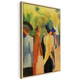  Slika - August Macke – Walker under trees (Walker in the park) 40x60 U prirodnom drvenom okviru | shoptok.hr