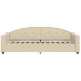 Dnevni krevet na razvlačenje krem 80 x 200 cm od tkanine | shoptok.hr