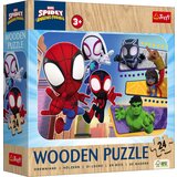 Trefl Lesena sestavljanka Junior 24 delov - Marvel Spidey Amazing Friends - 1 k. Cene