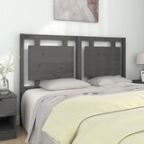  Uzglavlje za krevet sivo 145,5 x 4 x 100 cm od masivne borovine | shoptok.hr