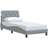  Okvir za krevet bez madraca svjetlosivi 90x190 cm od tkanine | shoptok.hr