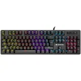 Tastatura sa RGB osvjetljenjem, gaming, mehanička - GAMEZONE HITT, Crna