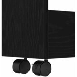  Uska kolica za pohranu Crni hrast 60 x 18 x 70 cm | shoptok.hr