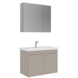 Hanah home Kupatilski ormarić sa umivaonikom i ogledalom (2 komada) Desna 80 570 | Eponuda.com
