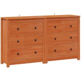  Kreveta 2 pcs Vosak Smeđa 140 x 35 x 80 cm Masivna borovina | shoptok.hr