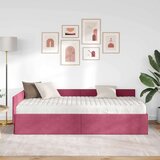  Kotni okvir postelje z matrico Drugo 2 pcs Zelena Žamet, (5000123235) | Shoptok.si