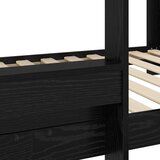  Krevet na kat za djecu s madracem Crni hrast 100 x 200 cm | shoptok.hr