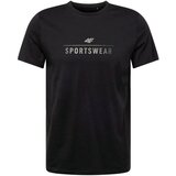 4f Tehnička sportska majica crna / srebro | shoptok.hr
