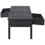  Stolić za kavu crni 100 x 50 x 45 cm drveni | Eponuda.com
