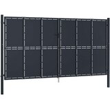  Vrtna vrata Čelik 400x175 cm Antracit | shoptok.hr