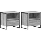  Noćni ormarić s ladicama 2 pcs Siva Sonoma 50 x 39,5 x 50 cm | shoptok.hr
