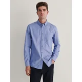 srajca regular fit - modra
