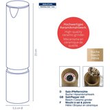 Kela MLINAC ZA SOL I PAPAR KAURI, 23x5,5cm BUKVA SVJETLOSMEĐA | shoptok.hr