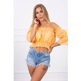 Kesi Peach blouse without shoulders Cene