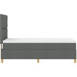  Krevet s opruga kutije Tamno siva 90 x 190 cm tkanina | shoptok.hr