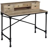  Pisaći stol od masivnog drva manga i čelika 110 x 50 x 96 cm | shoptok.hr