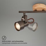 BRILO LED spot svetiljka TAHUN 2xGU10/5W/230V braon | Eponuda.com
