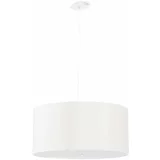 Nice Lamps Bijela viseća svjetiljka s tekstilnim sjenilom ø 50 cm Volta –