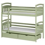 Molarem Home Drveni dječji krevet na kat Gabi s ladicom - olive - 200x90 cm - Bez madraca | shoptok.hr