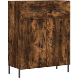  Visoka komoda dimljeni hrast 69 5x34x180 cm konstruiranog drva | shoptok.hr