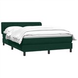 Box Spring krevet s madracem tamno zeleni 160x220 cm baršun | shoptok.hr