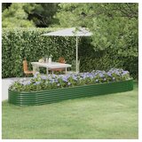  Povišena gredica - Vrtna gredica od pocinčanog čelika 396x100x36 cm zelena - Zelena 396 x 100 x 36 cm 1 | shoptok.hr