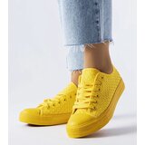 Gemre Yellow Sneakers Made of Woven Fabric Thibodeau | Shoptok.si