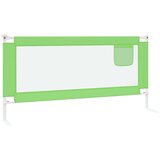 vidaXL Sigurnosna ograda za dječji krevet zelena 190 x 25 cm tkanina | shoptok.hr