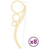 Svjetlosne trake s kuglicama 8 kom tople bijele 111,5x35x4,5 cm | shoptok.hr