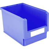 BITO Odprta skladiščna posoda, DxŠxV 500 x 313 x 300 mm, DE 4 kosi, modre barve | Shoptok.si