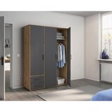 Modern Living Omara S Klasičnimi Vrati Voyager, Barva Hrasta, Siva | Shoptok.si