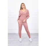 Kesi Sweater set two-piece dark pink