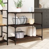  Kuhinjska kolica boja hrasta 102 x 50 x 95 cm konstruirano drvo Smeđa | Shoptok.si