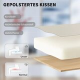  Uredska stolica s presvlakom od umjetne kože prilagođene životinjama osloncem za noge podesivom visinom kotačićima bež | shoptok.hr