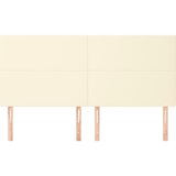  Uzglavlje krem boje 160x5x118/128 cm umjetna koža | Eponuda.com