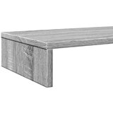 vidaXL Stojalo za zaslon siva sonoma 100x27x10 cm inženirski les | Shoptok.si