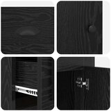  Stol s ormarom Crni hrast 154,5 x 50 x 75 cm Konstruirano drvo | shoptok.hr