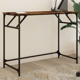 Maison Chic Pisalna miza - pisarniška miza - Računalniška miza dimljeni hrast 100x45x76 cm inženirski les jeklo, (21785516) | Shoptok.si